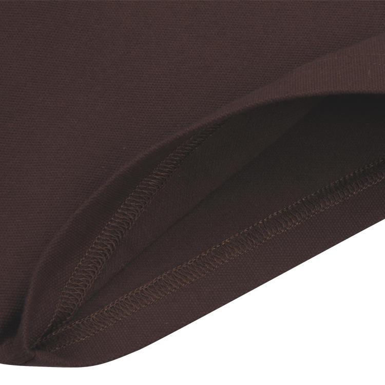 Teesso黑色男士高档POLO衫定制厚板印花logo