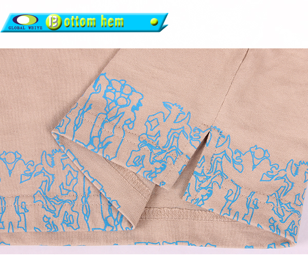 印花边纯棉polo衫男潮牌时尚