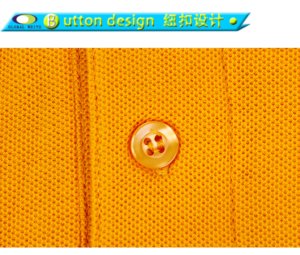 全棉polo衫男士短袖橙色翻领衫光身