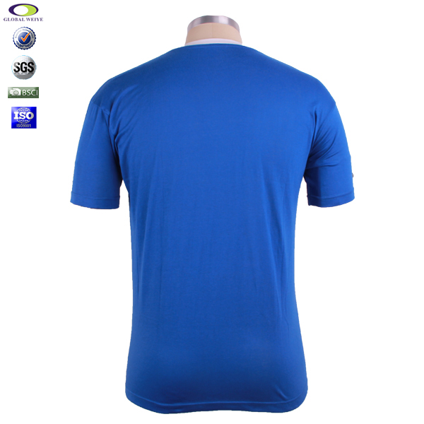 特色圆领定制团体活动蓝色短袖T恤