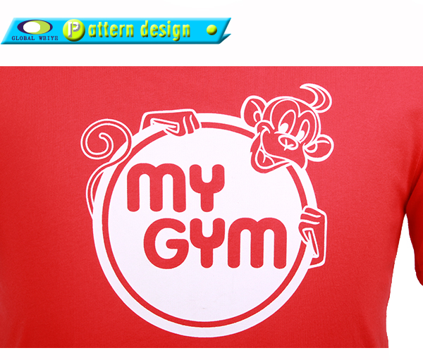 新款亲子活动爸爸装纯棉红色圆领T恤