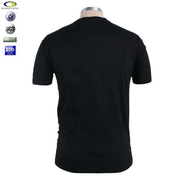 简约印花公司员工团体T恤订做黑色圆领短袖