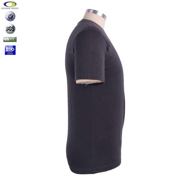 高品质品牌特色logo男士圆领T恤深灰色