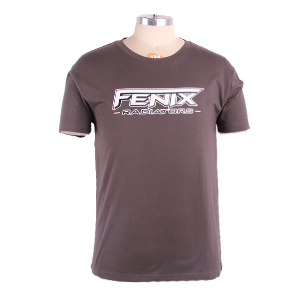 字母印花灰色纯棉男士圆领T恤