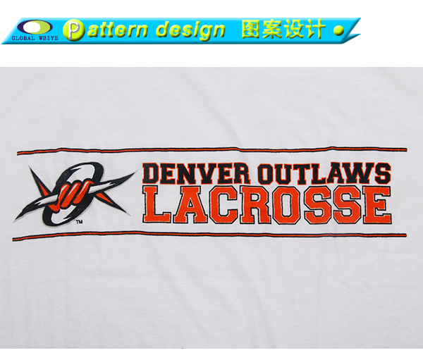 白色圆领短袖T恤广告宣传印花