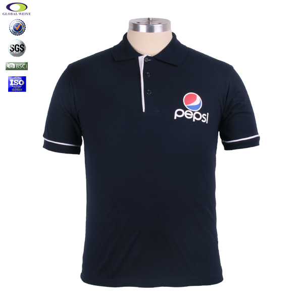 广告宣传男士翻领印花Polo衫定制