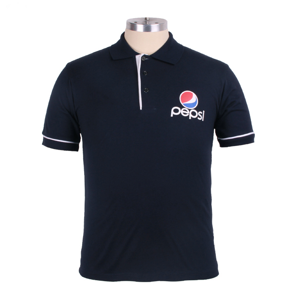 广告宣传男士翻领印花Polo衫定制