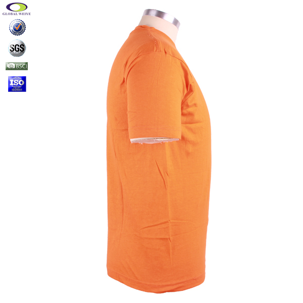 高性价比团体活动橙色圆领短袖T恤