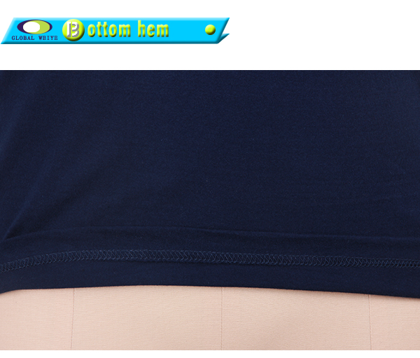 深蓝色男士圆领烫画T恤衫定做广告宣传