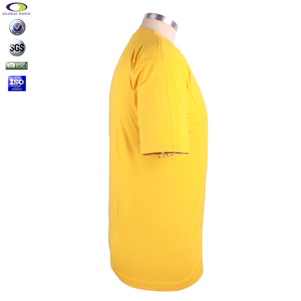 公司团体活动黄色圆领短袖T恤