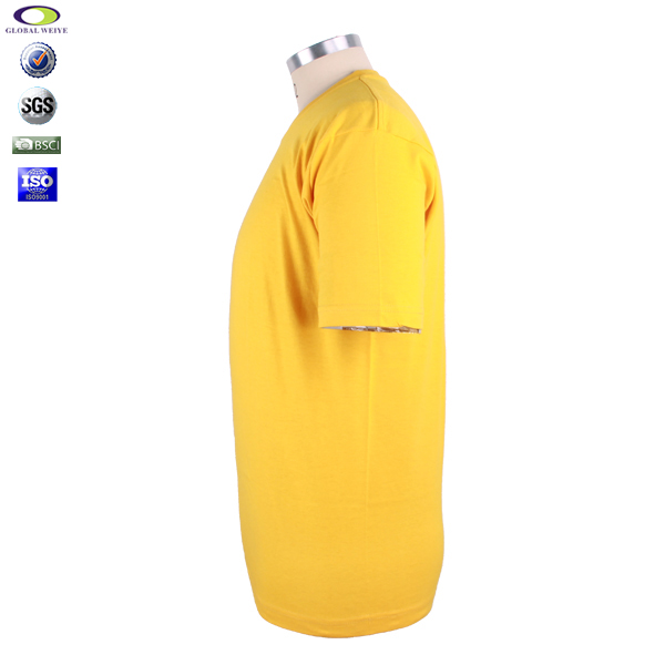 公司团体活动黄色圆领短袖T恤