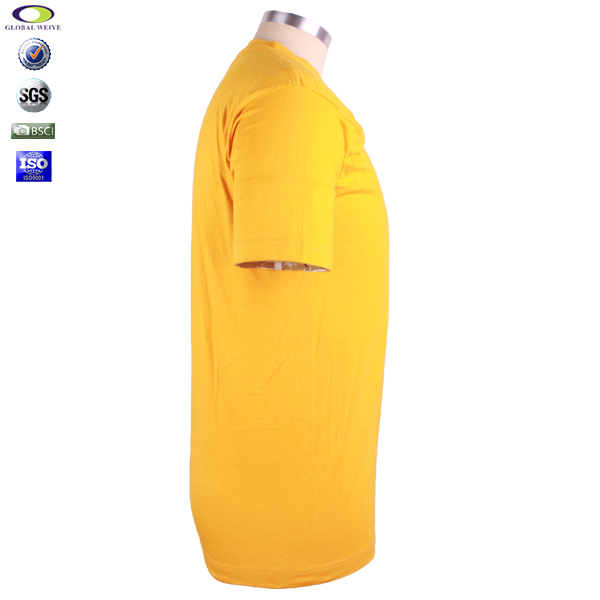 高性价比团体活动黄色圆领短袖T恤