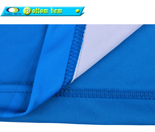 100%全涤男士短袖polo衫蓝色翻领T恤