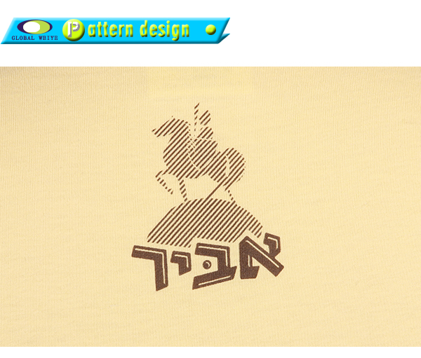 广告宣传女士黄色圆领印花T恤衫定做