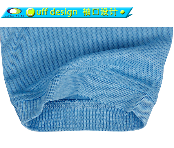 浅色POLO衫网眼蓝色翻领T恤衫空白光身