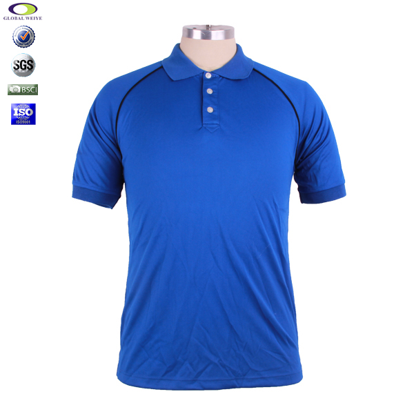 定做蓝色POLO衫男士短袖光身空白