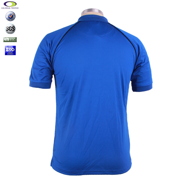 定做蓝色POLO衫男士短袖光身空白