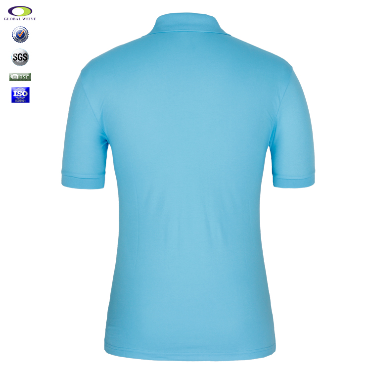 定制涤棉CVC口袋POLO衫男式短袖刺绣ogo