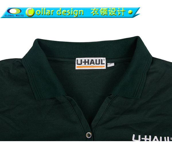 V领长袖POLO衫工厂定做刺绣ogo