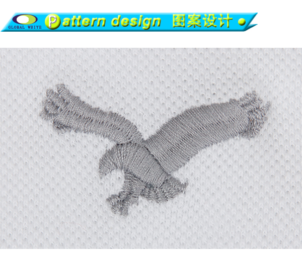 定做绣花全棉长袖polo衫男士翻领T恤衫