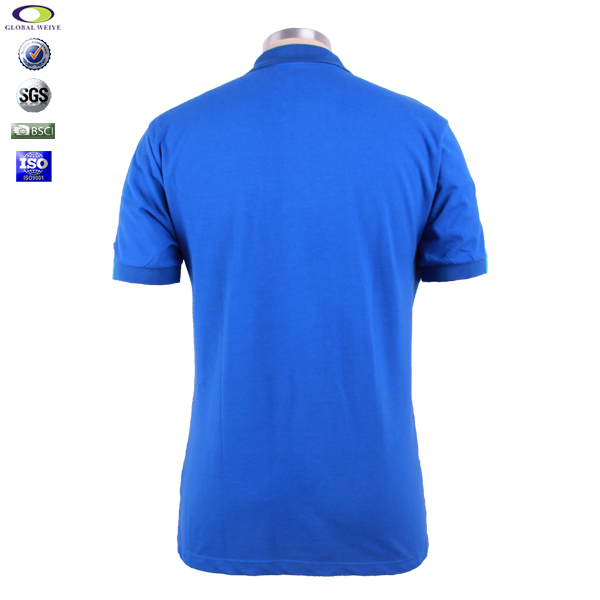 品牌绣花全棉开叉polo衫男士翻领T恤衫