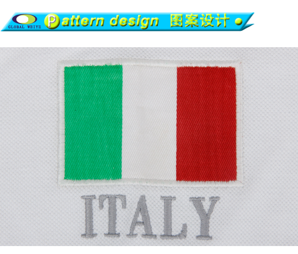 定做绣花全棉长袖polo衫男士翻领T恤衫