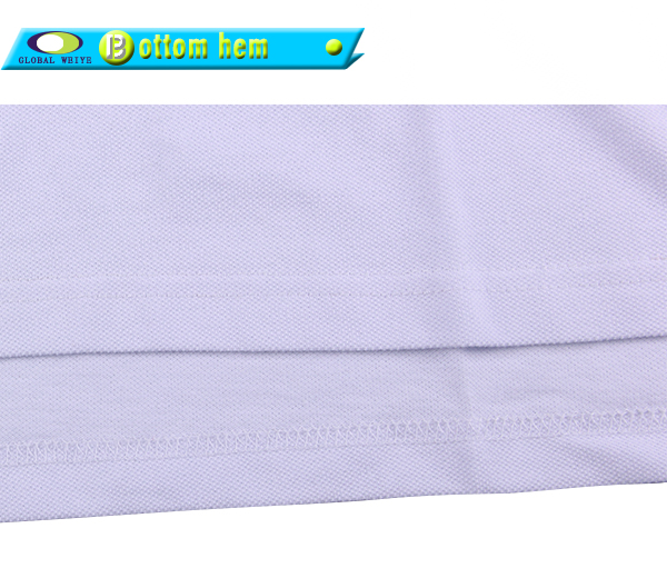 定制女士商务polo衫白色刺绣多纽扣翻领T恤衫