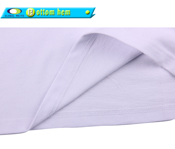 定制女士polo衫白色刺绣多纽扣翻领长身裙T恤衫