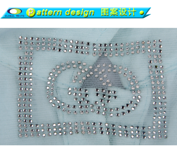 定制女士淡绿色背后镂空烫钻polo衫翻领T恤衫