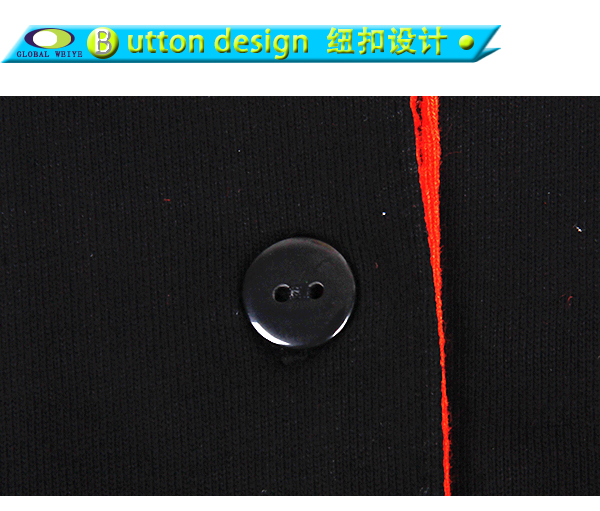 定制女士黑色商务polo衫刺绣logo翻领T恤衫