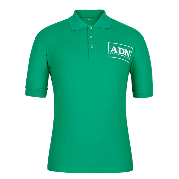 100%棉绿色polo衫工厂定制logo休闲男装