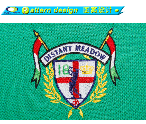 高档polo衫工厂定制品牌绣章翻领修身男装