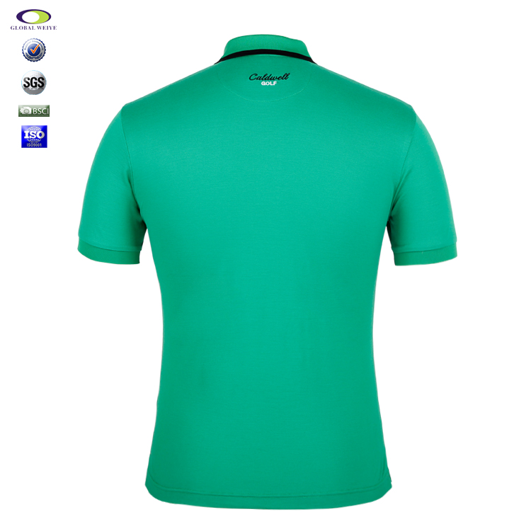 高档polo衫工厂定制品牌绣章翻领修身男装