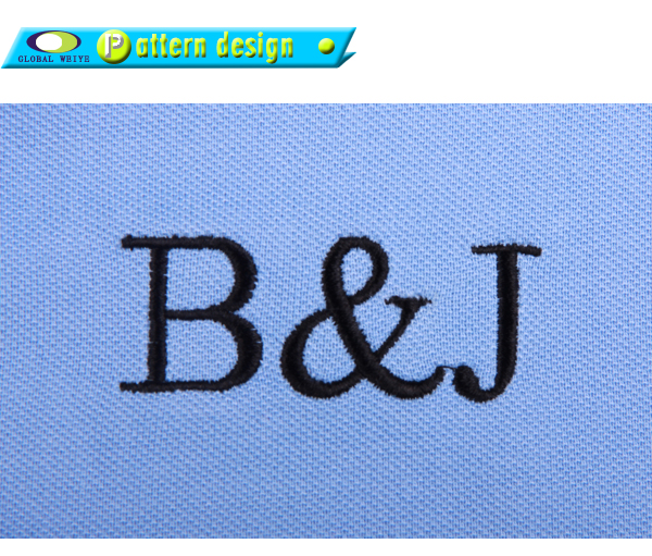 定制蓝色高档polo衫男装品牌绣花