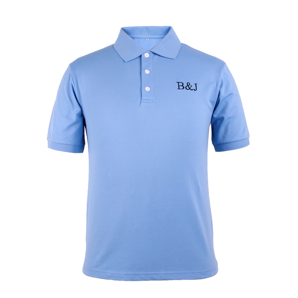 定制蓝色高档polo衫男装品牌绣花