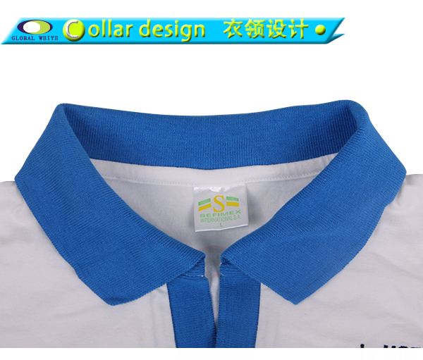 100%棉女士polo衫Y领刺绣logo短袖T恤衫定做