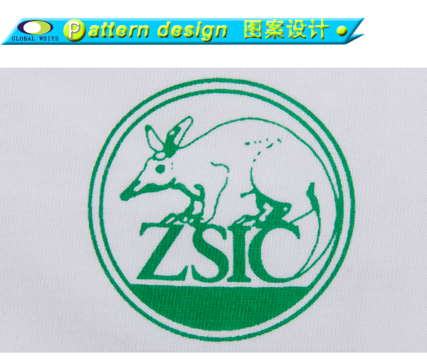 100%棉白色polo衫男装定制可爱动物印花图案