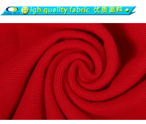 中国红女士纯棉polo衫翻领长袖刺绣T恤衫定做