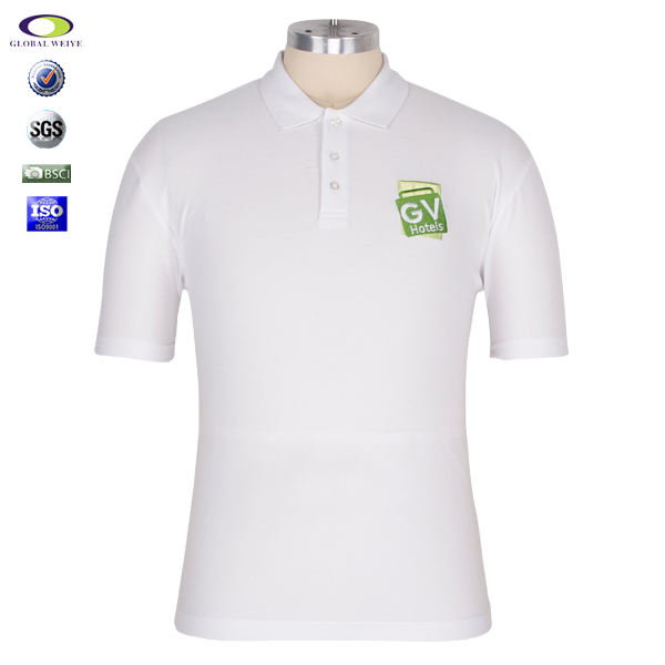 定制hotels广告白色polo衫男士短袖绣花logo
