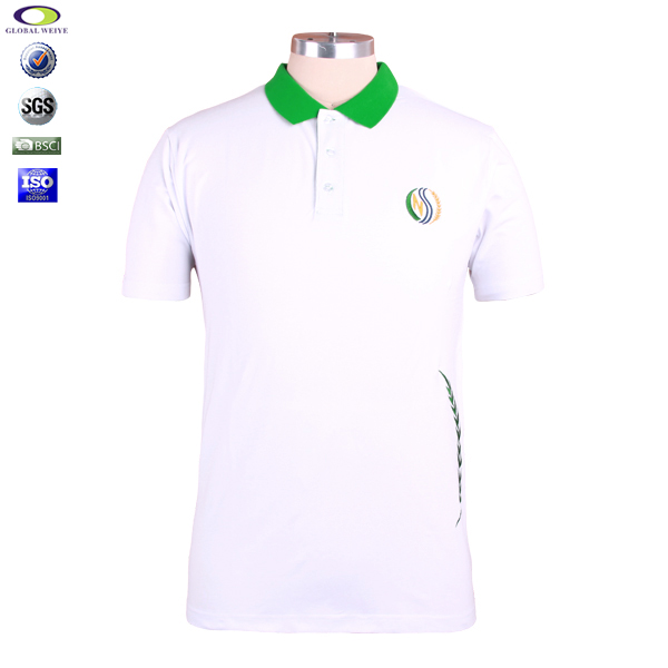 棉拉架修身polo衫男装定制绣章绣花logo