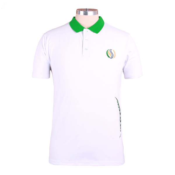 棉拉架修身polo衫男装定制绣章绣花logo