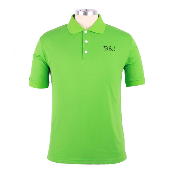 定制BJ绿色高档polo衫男装品牌绣花