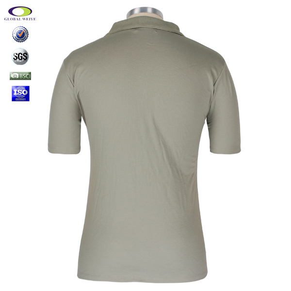 团体企业工服polo衫男装定制威化布V领马球衫