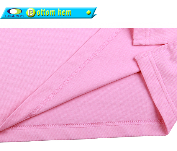 定制BJ粉色高档polo衫男装品牌绣花