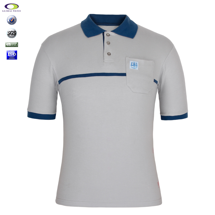 高端订制口袋polo衫男装小绣花logo