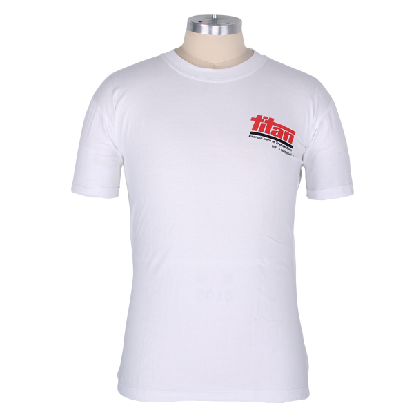 活动全棉白色圆领T恤热转印烫画logo