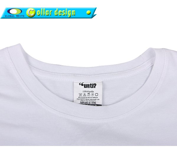 卡通印花简单全棉圆领白色T恤