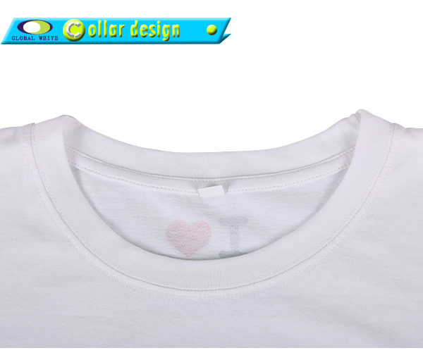 I love男士全棉白色圆领印花T恤