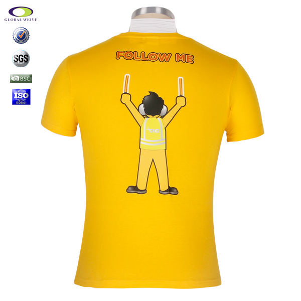 薄款男士全棉卡通热转印烫画T恤