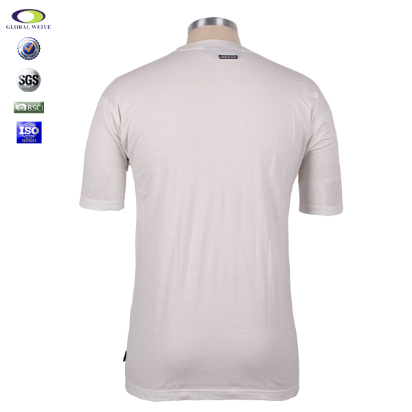 100%棉仿旧印花宣传广告T恤